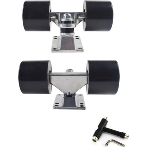 2020 New DIY Longboard Trucks Wheels 3.25" Parts Skateboard Longboard Wheels 60x45mm ABEC 9 Bearing Kit Truck Wheels Complete