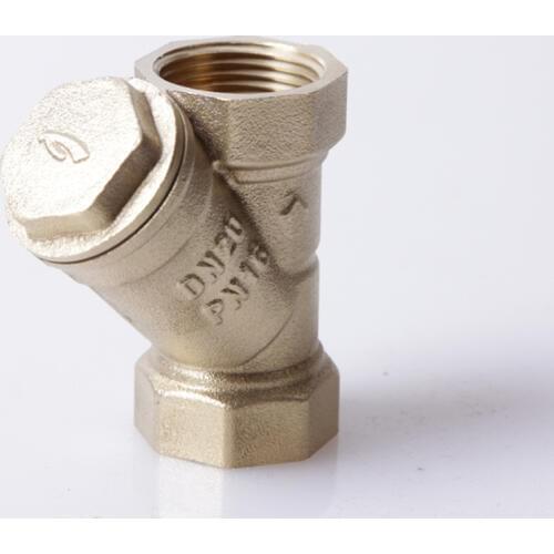Factory direct silk mouth G thread full brass filter y-type valve with filter DN15-DN50