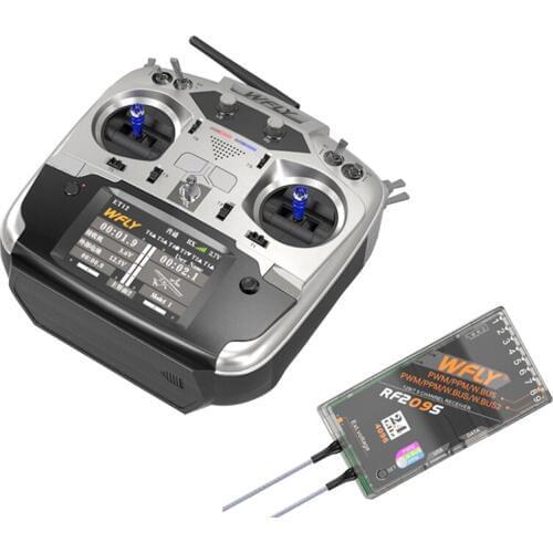 WFLY ET12 2.4GHz 12CH Remote Controller Support 180/270 ' servers with RF209S Receiver For FPV RC models