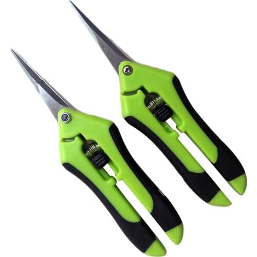 Garden 2 Pcs Plastic Gardening Shears Handle Scissors Portable Pruning Tools Gardening Scissors for Orchards Branches