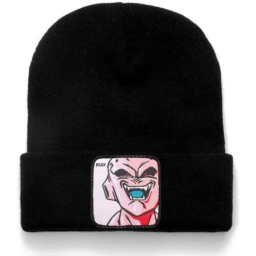 Majin Buu Beanie High Quality Cotton Casual Beanies for Men Women Warm Knitted Winter Hat Fashion Solid Unisex Cap