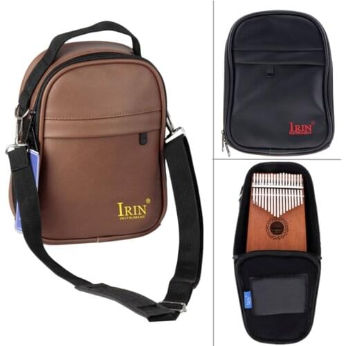 17 / 15 / 10 Keys Universal Kalimba PU Leather Storage Bag Thumb Piano Mbira Soft Case Cotton Thickening Shoulder Portable Bag