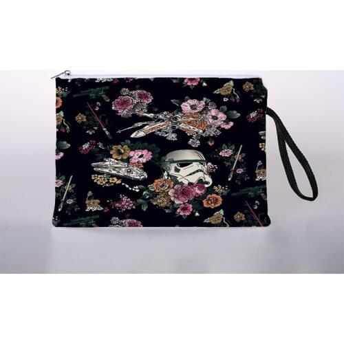 Floral theme printed cosmetic bag ladies cosmetic storage bag color travel storage bag