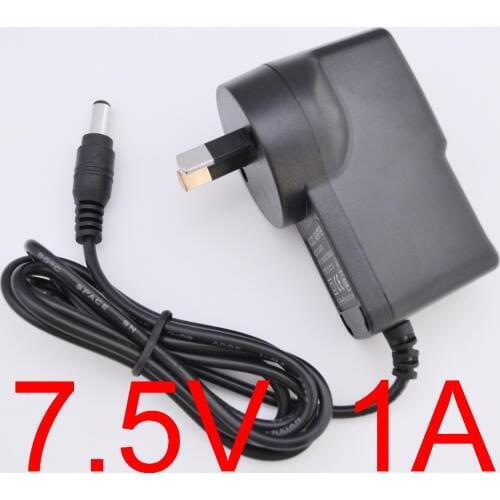 1PCS High quality7.5V 1A AC 100V-240V Converter Switching power adapter DC 1000mA Supply AU Plug DC 5.5mm x 2.1mm