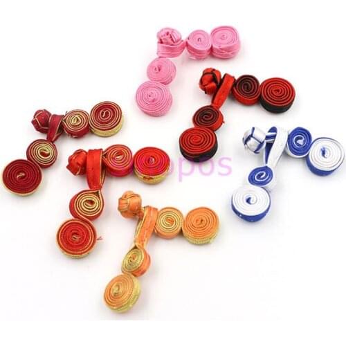 10 pairs Hand woven colorful gourd shaped button, Handmade cloth buttons decor for DIY craft bag Cheongsam Chinese dress, SP01