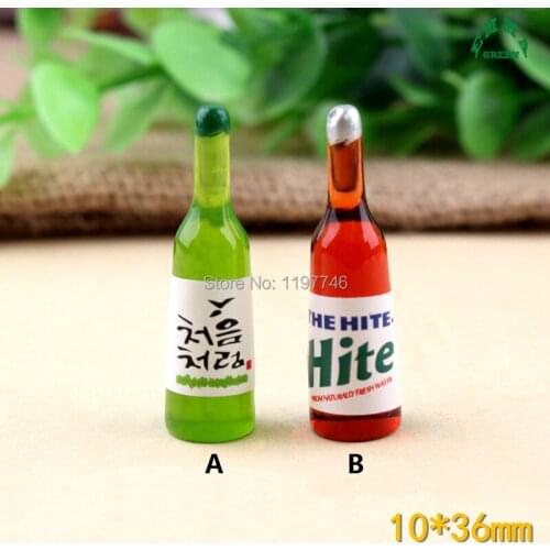 Bottle Charms for Jewelry making Korean Bottles Charms 10pcs 3D Resin Cabochon for DIY Home Decoration Cartoon Charms for Kids