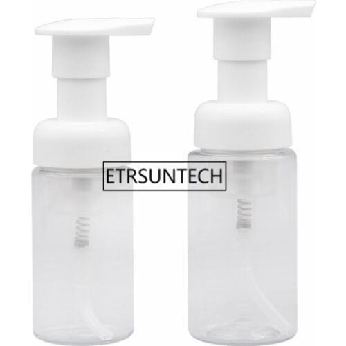 100pcs 30/40ml Empty Foam Spray Bottle Transparent Plastic Liquid Foaming Soap Pump White Cream Mousse Bottles Containers F2945