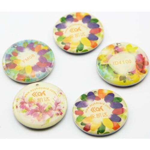 1000pcs 125KHz RFID TK4100 key tags expoxy cards