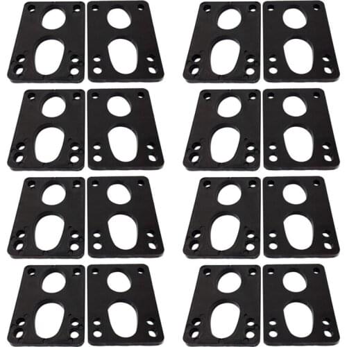 16Pcs Skateboard Riser Pads mm 6mm (1/4Inch) Riser Pads Skateboard Shock Pads Soft Longboard Shockpads