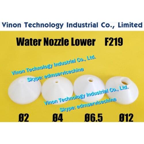 2pcs/bag) F219 edm Water Nozzle Lower Ø2.0/Ø4.0/Ø6.5/Ø12mm Fa nuc A290-8119-Z791,A290-8119-Z786,A290-8119-Z787,A290-8119-Z788