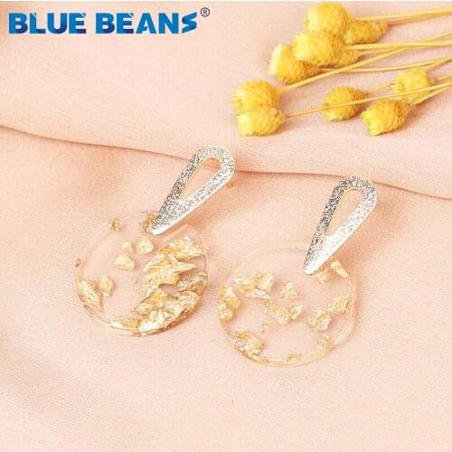 2020 Bohemia round Acrylic Earrings For Women fashion Jewelry Geometry small Earrings Acetate Statement minimalist wholesale