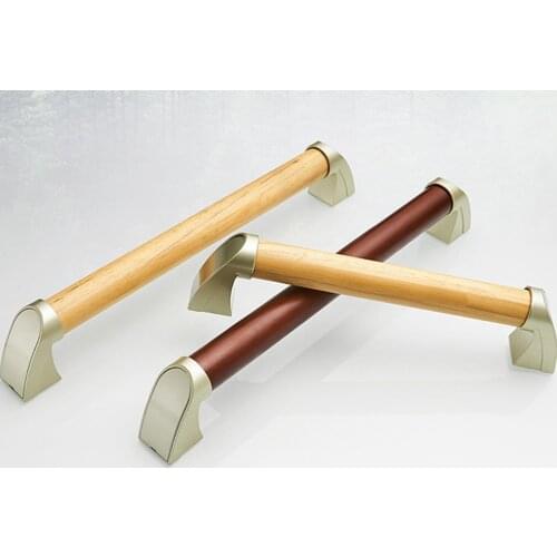 Solid wood bathroom safety handrail elderly handrail toilet barrier free handrail non slip handle toilet handrail