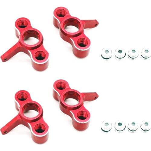 4Pcs Metal Steering Knuckles Hub Carrier for JLB Racing Cheetah 11101 21101 J3 Speed 1/10 RC Car Upgrade Parts