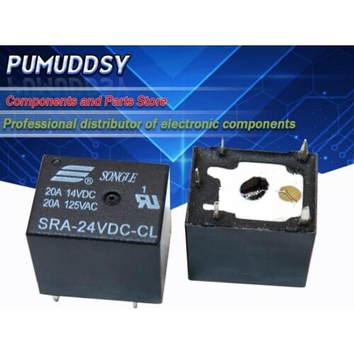 5PCS Relay SRA-24VDC-CL SRA-24VDC SRA-24V SRA-24 relays 5PINS 24V DC High Quality T74