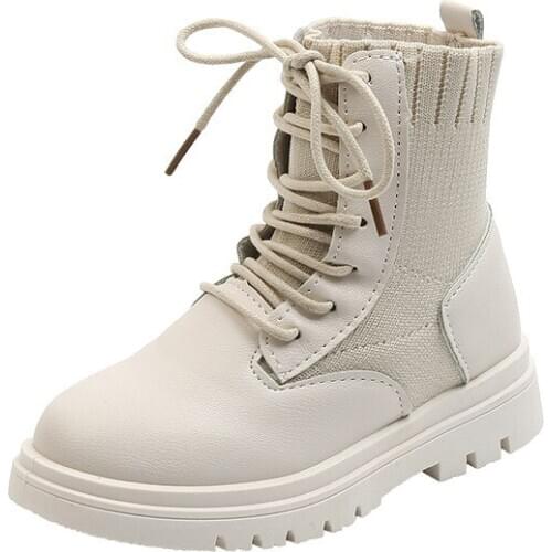 Girls' boots autumn/spring children shoes fashion waterproof boots black princess short boots kids girl single shoes casual