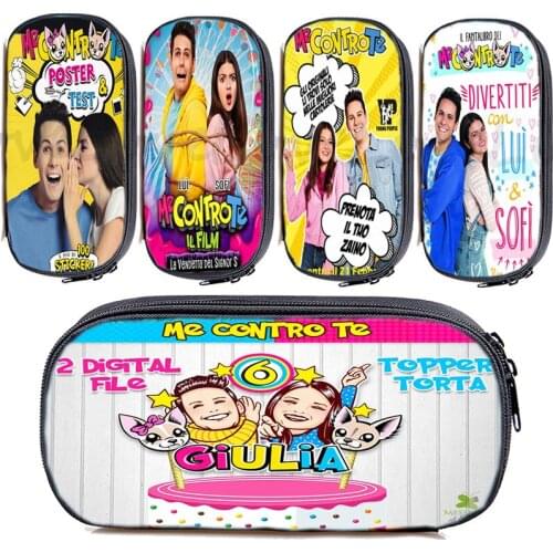 Me Contro Te Pencil case Boys Girl School Bag Cartoon Pen Bag Pencil Box for Kids Cosmetic Stationery Pouch school supplies Gift