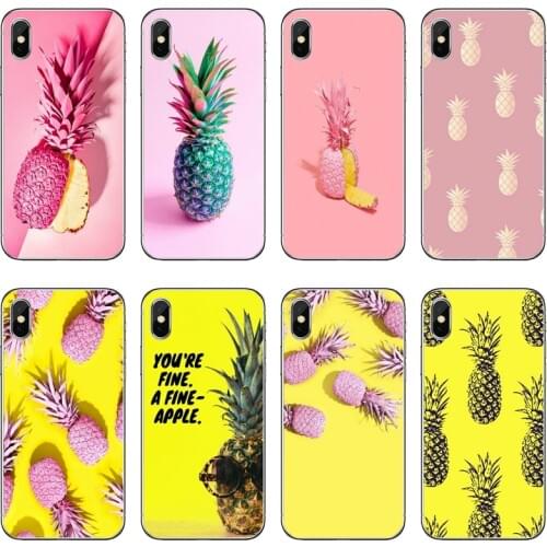 Pink yellow pineapple Accessories phone Case For Huawei P30 P20 Pro P10 P9 P8 Lite Y5 Y6 Y7 Y9 P Smart Plus 2018 2019