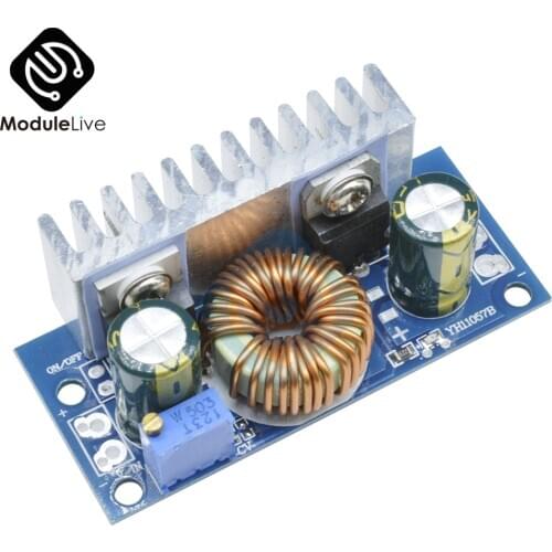 DC-DC Boost Converter 4.5V-32V to 5V-42V 6A Non-isolated Step-Up Power Supply Module With Heat Sink Adjustable