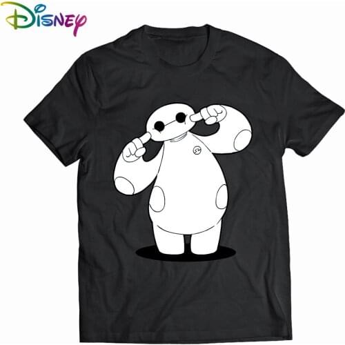 Disney Big Hero 6 Mens Woman T-shirts cotton graphic t shirts Summer Short sleeve tee anime tshirt womens t-shirt 2021 Tops