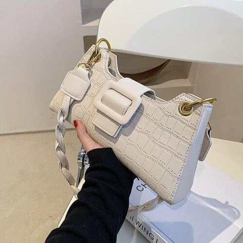 Design French Design Handbags 2021 New Fashion High-end Stone Pattern Hot-selling Shoulder Bag Underarm Bag Width: 28cm