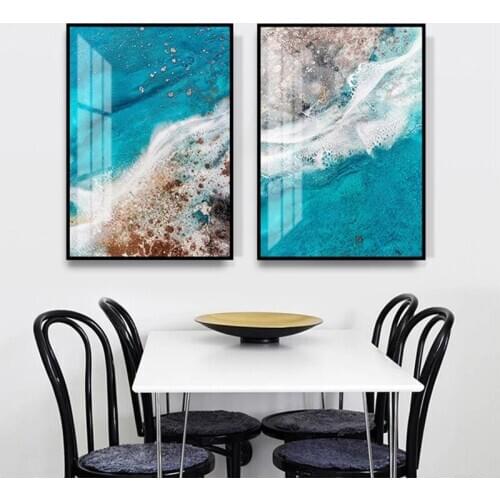 Blue Ocean Coastal 5D Diy Diamond Painting Sea Beach Landscape Art Embroidery Mosaic Wall Stickers for Living Room DecorZP-2761