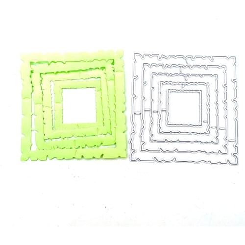 Julyarts Quadrate Die Cutting Dies Stencil Scrapbooking Crafts for Card Making DIY Scrapbooking Cardstock Die Cut Stencils