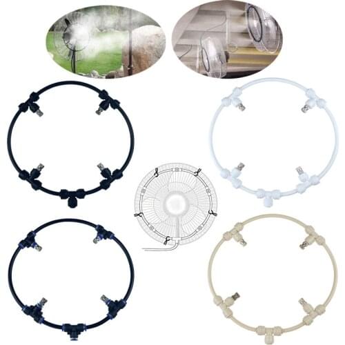 Fan Misting Kit For Summer Cooling Patio Breeze With 6MM Quick Pushing Brass Nozzle 3/4'' Plastic Adapter 3 Meters