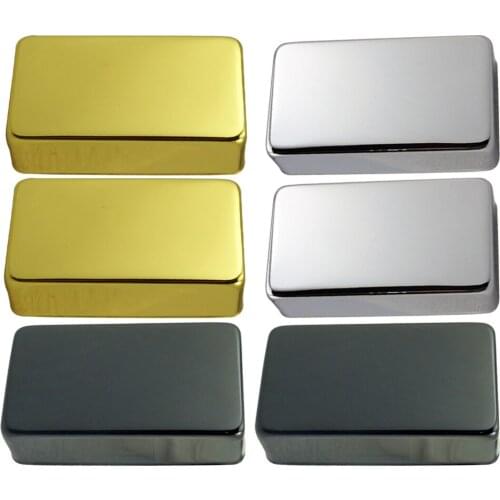 Tooyful 2 Pcs Sealed Closed Double Coil Humbucker Pickup Cover for Electric Guitar Parts