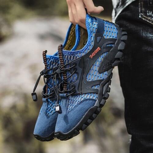 BG Wading Shoes Mens Non-Slip Hiking Climbing Water Sports Shoes Beach Barefoot Surfing Shoes Outdoor River Upstream Shoes Men