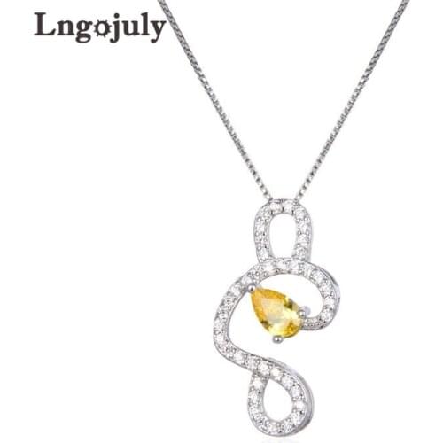 Genuine 925 Sterling Silver Pendant Necklaces For Women Bride Party Wedding Anniversary Silver 925 Necklace Fine Jewelry Gifts