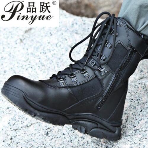 2019 the new model black combat boots Military boots men Outdoor Shoes Infantry tactical boots army boots