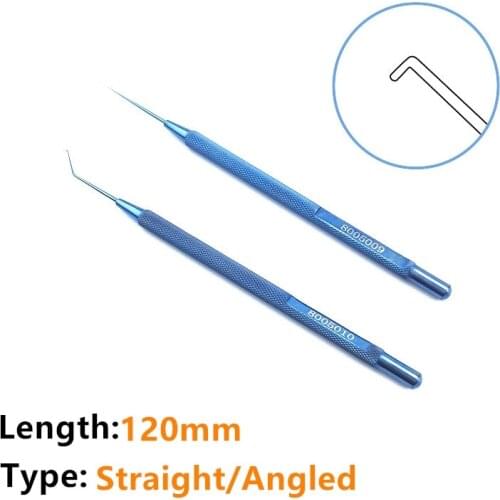 Titanium Sinskey Lens Manipulating Hook 0.15mm dia blunt tip ophthalmic hook instrument