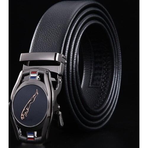 Factory Direct Sales Mens Belt Imitation Leather Automatic Buckle Business Casual Belt Mens Wholesale on Behalf of
