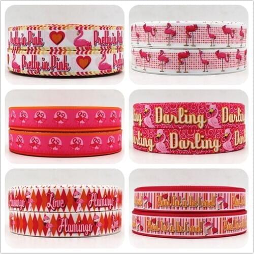 Q&N ribbon 16mm 22mm 25mm 38mm 50mm 75mm cartoon dog printed grosgrain ribbon webbing 50yards/roll for hair tie free shipping