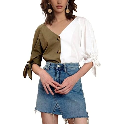 S-XL women V neck long sleeve tops shirt single breast button spring autumn shirt tops spring autumn casual leisure tops shirt