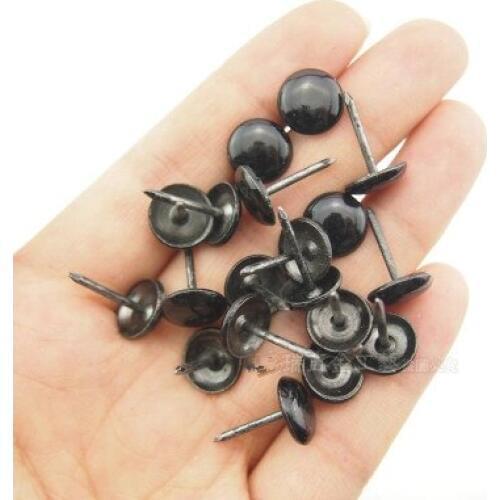 Black 11MM*16MM Chrysanthemum bubble nail Upholstery Nail Jewelry Box Wall Door Sofa Furniture Decorative Tack Stud Pushpin