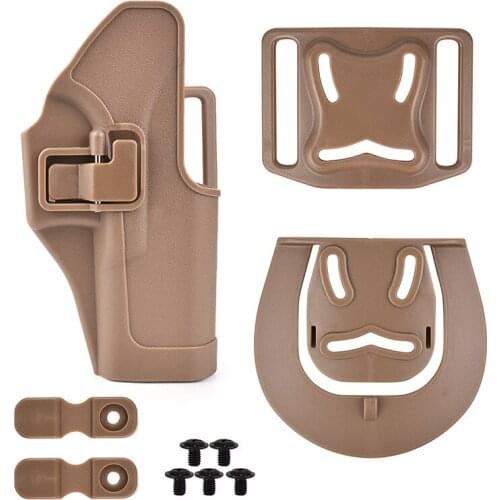 Tactical holster G17/M1911/M92/P226/USP/SIG glock hard plastic Waist quick pull holster Black Tan Green