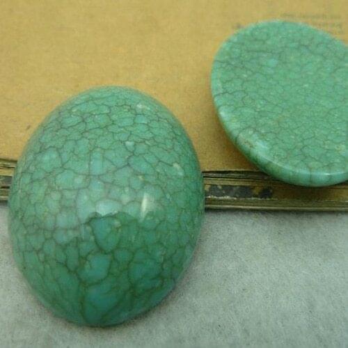 High quality resin smd diy handmade time gem smd 30x40mm green resin flower