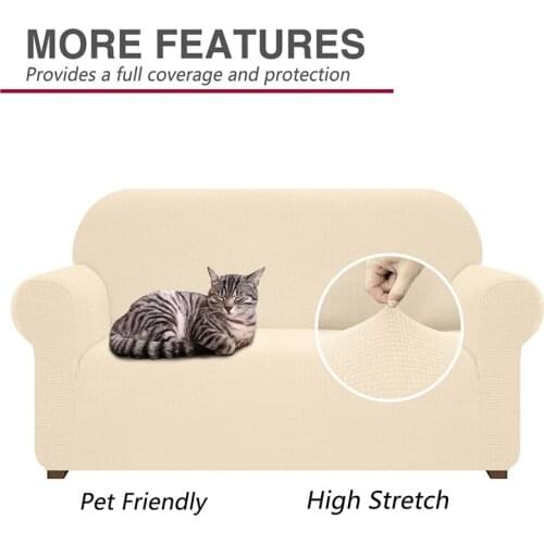 Premium Water Repellent Sofa Cover for 3 Cushion Couch Super Soft Couch Cover High Stretch Breathable Sofa Slipcovers