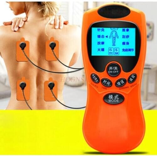 Charging digital electric neck and lumbar pulse massager physiotherapy instrument home multi-function body dredge meridian paste