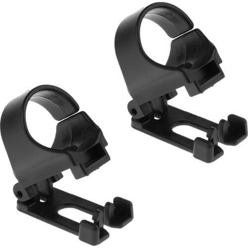 1 Pair Scuba Dive Universal Plastic Clip Snorkel Keeper Tube Holder - Black - Durability & Lightweight & Portable