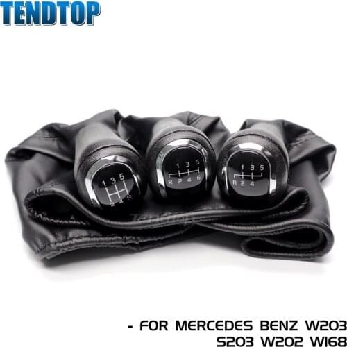1Pcs For Mercedes Benz C-Class W202 W208 E-Class W210 W203 S203 / W245 W169 (04-12)/ W168 (97-04) Lever Stick Gear Shift Knob