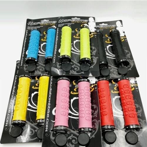22.2mm 130mm Bicycle Grips Folding Bike Mountain Bike City Road Bicycle Grips Alloy Double Lock Clamp TPR Rubber Non Slip Grips