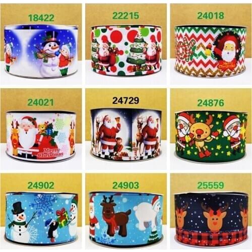 Free shipping 10 yards cartoon printed grosgrain ribbon 18422