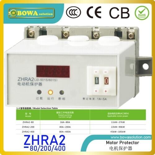 ZHRA2 larger current motor protectors avoid water pump motor and coolant compressor motor from damage by abnormal power supply