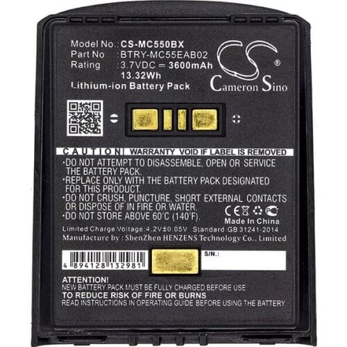 CameronSino for SYMBOL MC55 MC5574 MC5590 MC55A MC55A0 MC56 MC65 MC659 MC659B MC67 82-111094-01 BTRY-MC55EAB02 U60493 battery
