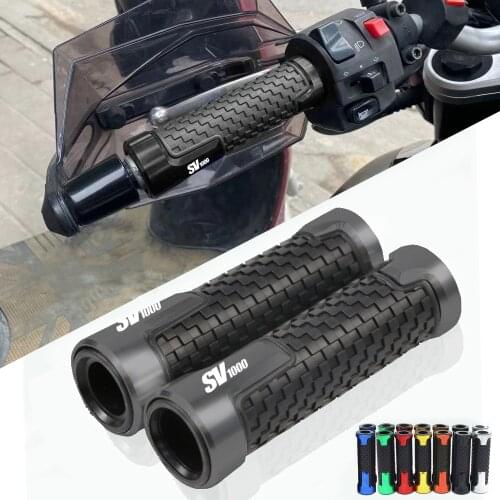 For Suzuki SV1000 SV1000S SV 1000 Universal Motorcycle Accessories 7/8'' Rubber Hand Guard Grip Handlebar Grips Ends Handle Bar