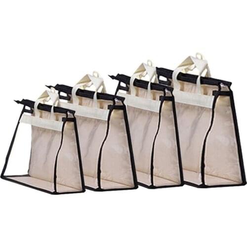 Breathable Clear Women Purse Handbag Dust Cover Storage Bag for Dust Moisture Proof Protector Travel Organizer