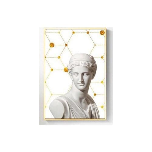 David Canvas Painting Abstract Sculpture Decoration Painting Nordic Simple Living Room Frameless Oil Painting Canvas Wall Art