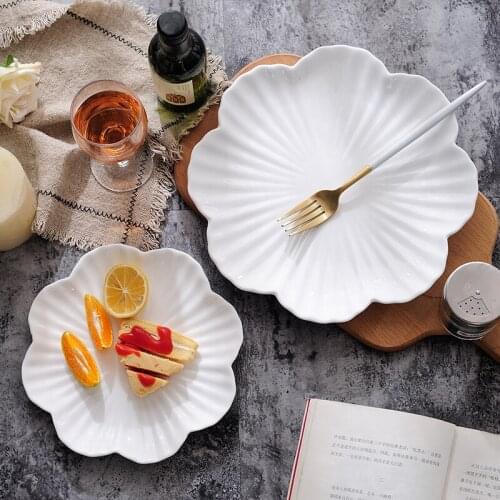 Pure White Ceramic Dish Snack Plate Plate Dish Hotel Restaurant Tableware